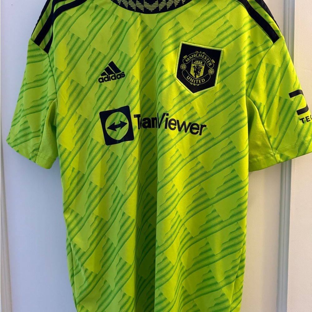 Kids Neon Green Soccer Jersey